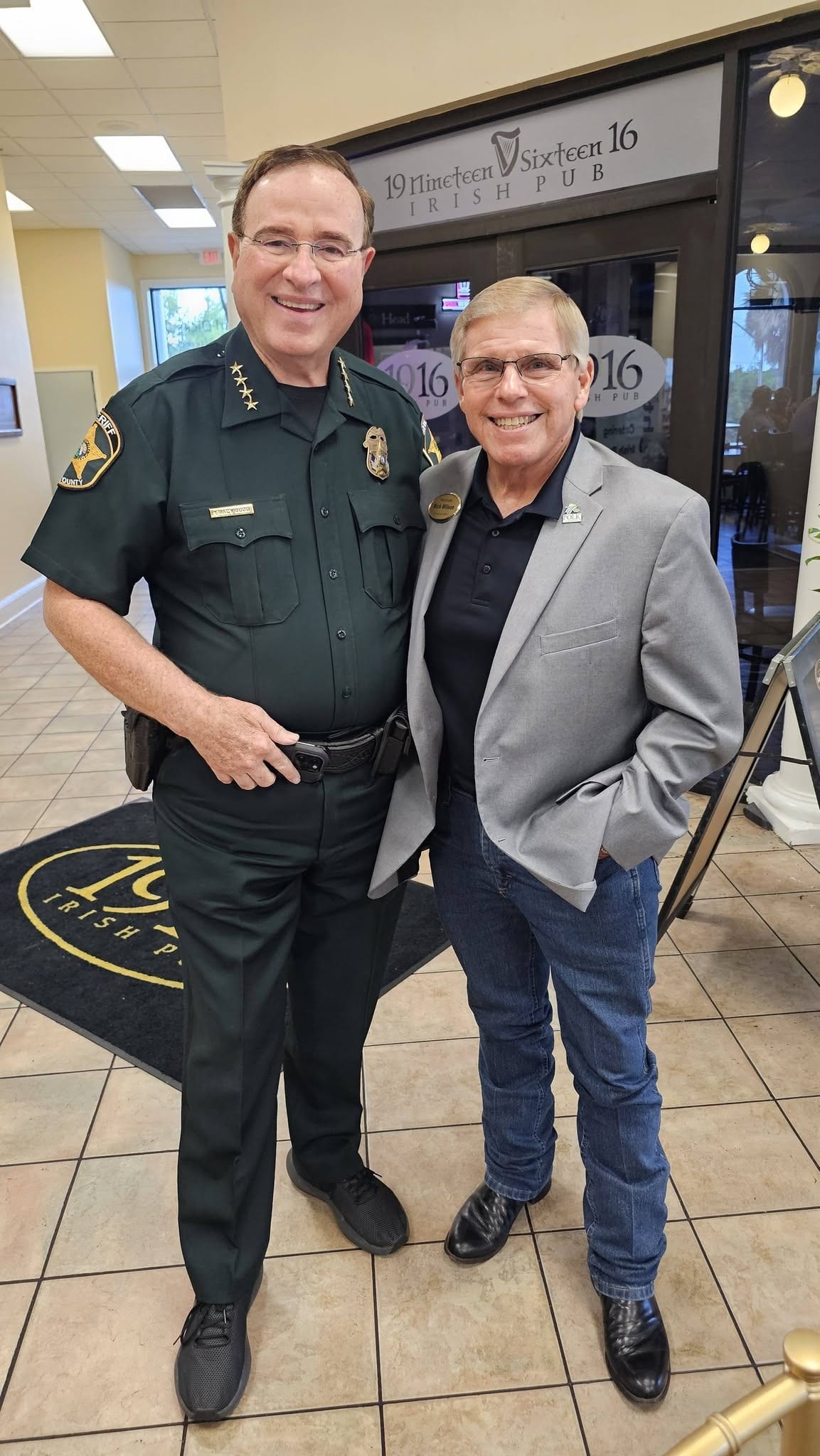 Rick Wilson with Polk County Sheriff Grady Judd